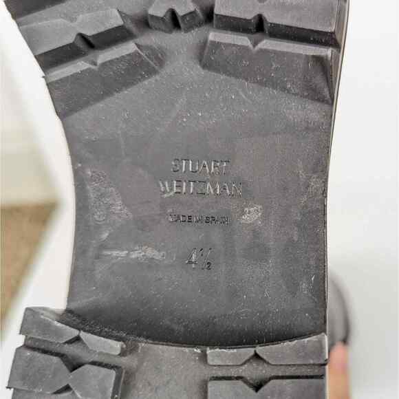 Stuart Weitzman 5050 Black Leather Over The Knee Boots Size 4.5 - Picture 8 of 9